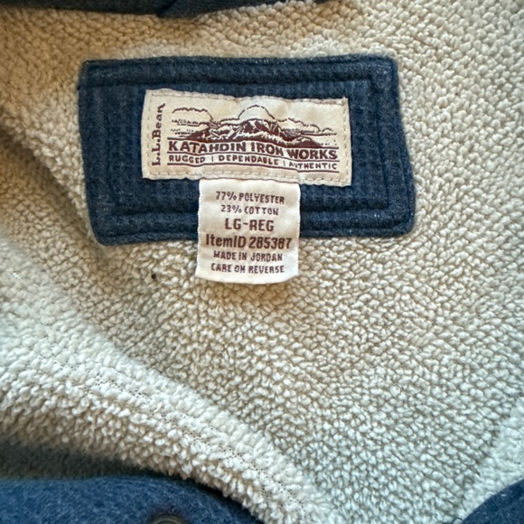 LL Bean Fleece-Lined Shirt Large - Picture 2 of 2